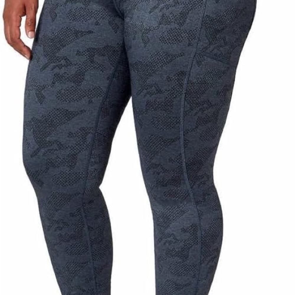Mondetta Gray High-Rise Leggings with Camo Print